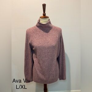 Ava & Viv Mauve Turtleneck Sweater